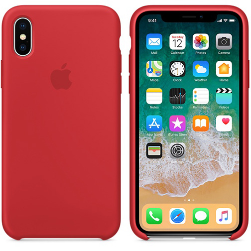 coque rouge silicone iphone xr